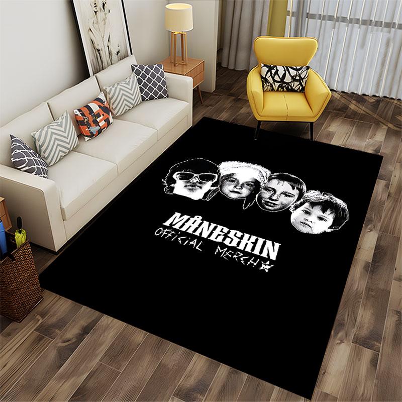 Måneskin Official Merch Carpet suitable as a non-slip mat for the living room or bedroom sofa