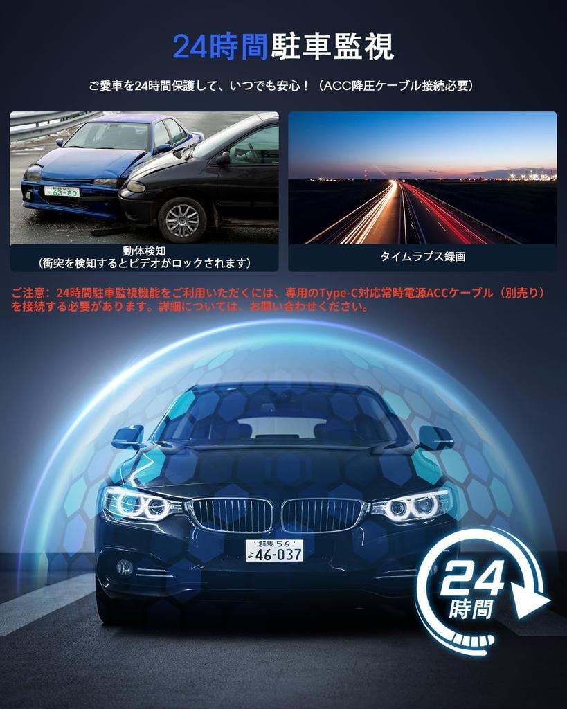 Compact Dashcam with Front WiFi, Smartphone Connectivity, 2K 1440P, External GPS Module Support