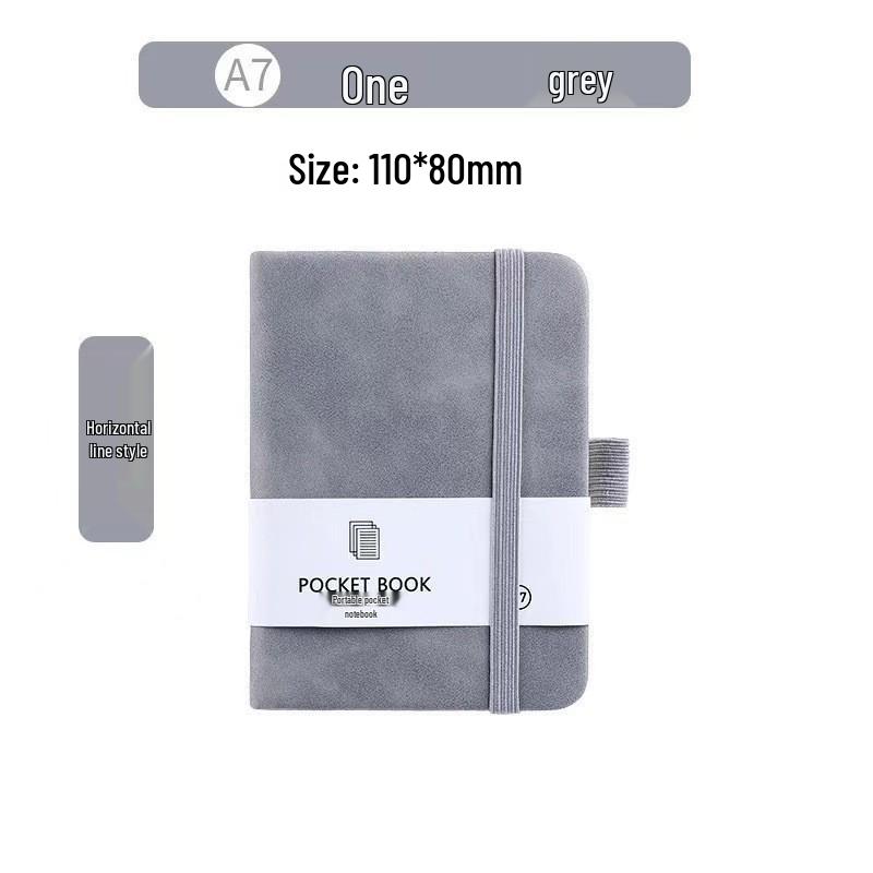 A7 Student Pocket Notebook: Elastic Closure, Portable Journal, Simple Ins Style Diary