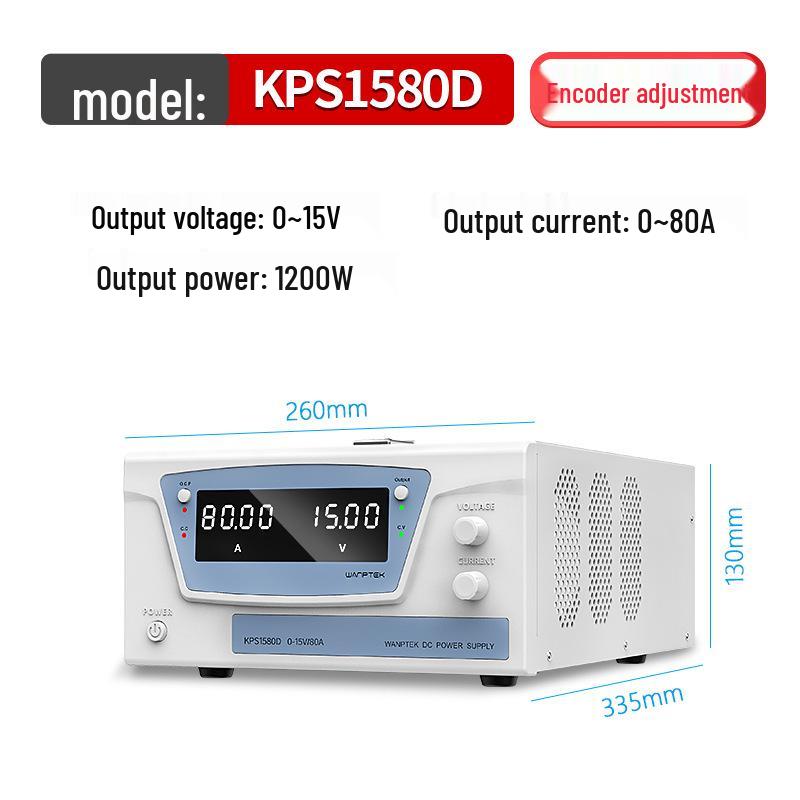 Регулируемый источник питания постоянного тока GuCe KPS1580D 15В 80А с регулировкой энкодерным переключателем