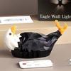 Светодиодный ночной светильник в виде орла с 3D-животным и дистанционным управлением, не мерцающий, простая установка, настенный светильник в виде белоголового орлана, украшение