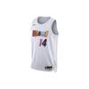 Nike NBA Miami Heat Tyler Herro City Edition Printed Quick-Dry Jersey Tank, 2022-23 Season Unisex Jersey Tank White DO9599-102