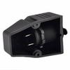 Black Plastic Power Socket 12V 24V for Car Boat Motorcycle Dashboard