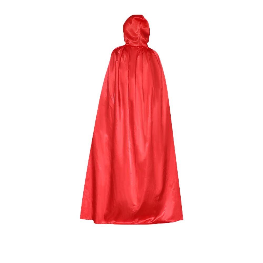 Mopping Halloween Cloak Solid Color Costume Cosplay Cape Reusable Witch's Cloak  Kid
