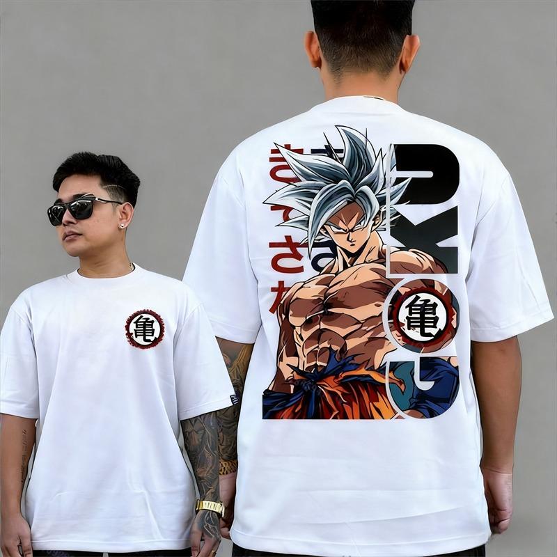 Новая футболка с Готенксом из Dragon Ball для мужчин и женщин, очень повседневная, хлопковая, для мужчин и женщин, летняя, спортивная, Харадзюку