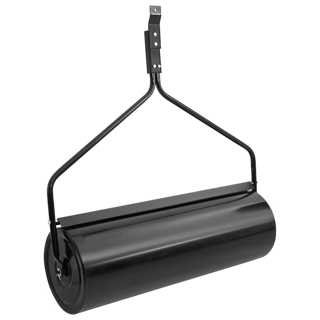 Garden Lawn Roller Push Type Black 63 L Cast Iron