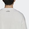 adidas Футболки Мужские Белые С Круглым Вырезом Умеренный Прямой Крой H61129