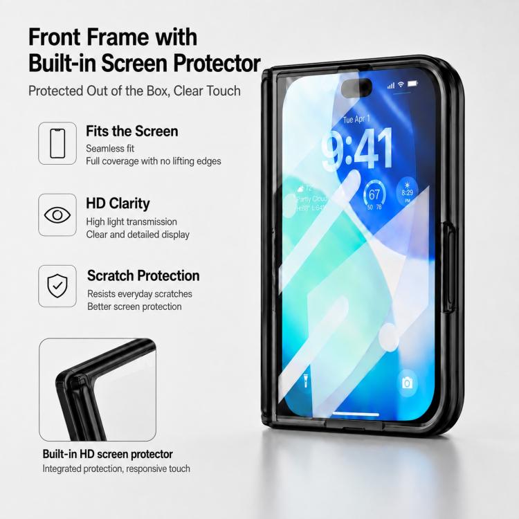 Invisible Holder Integrated Film Phone Case with Wrist Strap