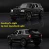 1/36 Rolls Royce Cullinan Simulation Toy Car Model Alloy Diecast with Sound and Light Pull Back Toy Vehicle Models for Boy Gifts