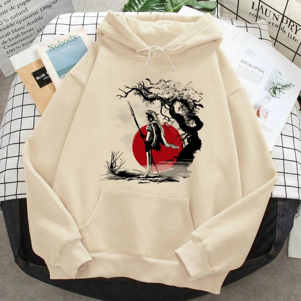 Толстовка унисекс, толстовки принцессы Мононоке, женские толстовки с капюшоном в стиле аниме y2k, женские толстовки в корейском стиле