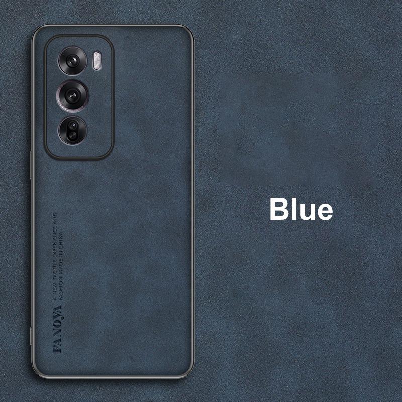 Для OPPO Reno 12 Pro Чехол Роскошный чехол из искусственной кожи для телефона OPPO Reno 12 5G Reno12 Pro Задняя крышка Матовый силиконовый Полная защита