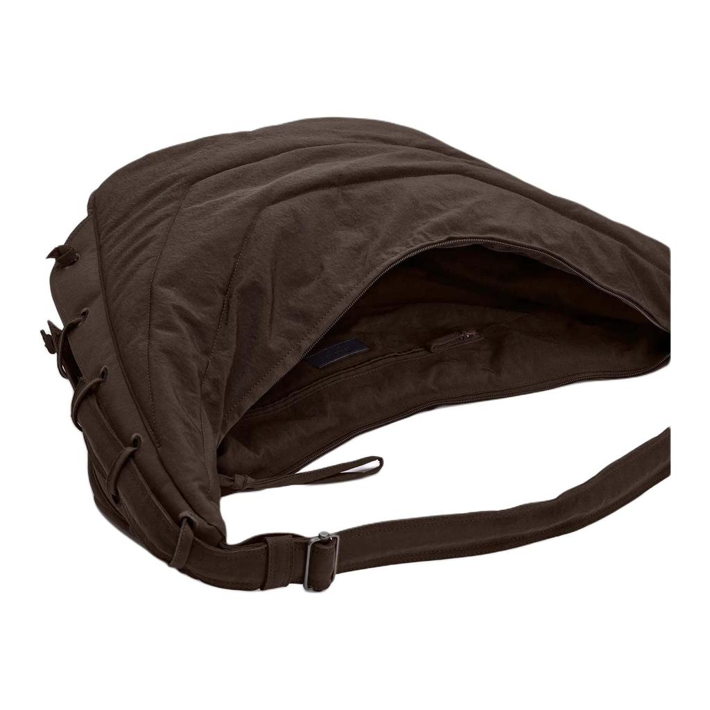 Lemaire Nylon Crossbody Bag, Shoulder Bag Large Unisex Dark Chocolate BG0105-LF1330-490
