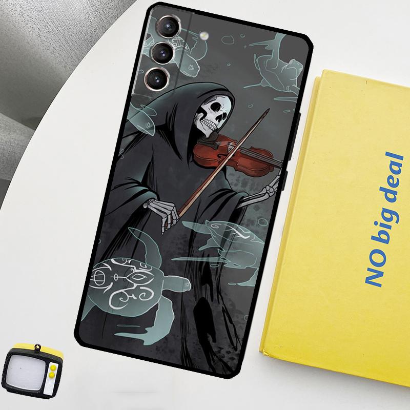 Music Violin Phone Case For Samsung Galaxy S25 Ultra S20 S21 S22 S23 Plus S24 Ultra S9 S10 S25 FE Cover