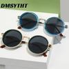 Модные неполяризованные солнцезащитные очки с круглыми оправами высокой четкости для мужчин и женщин, ретро, полнокадровые, в дорожном стиле, солнцезащитные очки
