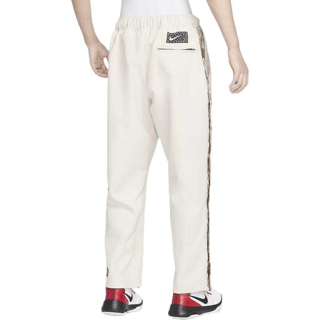 Nike Lace-Up Casual Button Vintage Knitted Sports Pants Men Pants Light-Red Wood-Brown FN2677-104