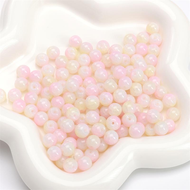 8/10 мм 20-30 шт./пакет Стеклянные бусины DIY Браслет Ожерелье Серьги Ювелирные изделия Аксессуары