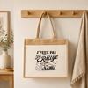 Sac Cabas Jute avec Poche J’peux pas j’ai Rallye J'peux pas minimaliste | Toile de Jute et Coton 21 L Fond Plat Anses 65 cm