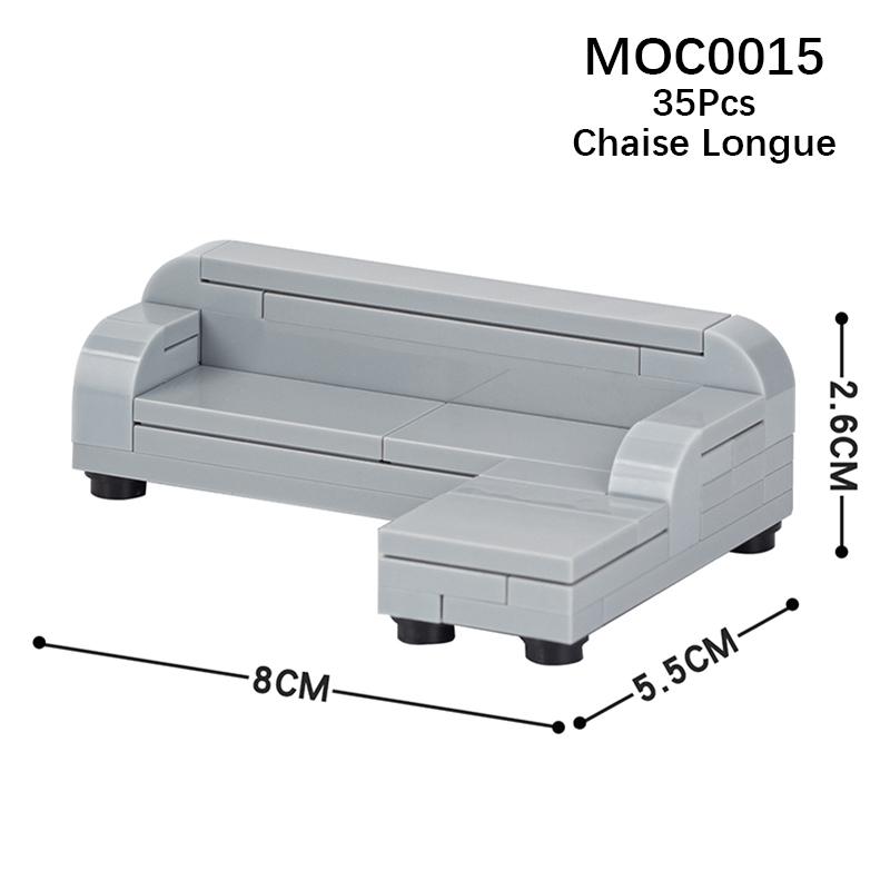 Город Фигурки Мебель Набор Игрушки Модель MOC Кирпичи Детская коляска Стол Диван Кровать Пианино Кухня Ванная Строительные блоки Подарок