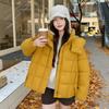 Стеганая одежда женская короткая с капюшоном зимняя с капюшоном короткая свободная верхняя стеганая куртка