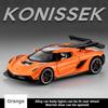 1:32 Металлическая литая симуляция Konissek Сплав модель автомобиля звук и свет игрушка для мальчиков подарок Внедорожник Коллекционная модель автомобиля