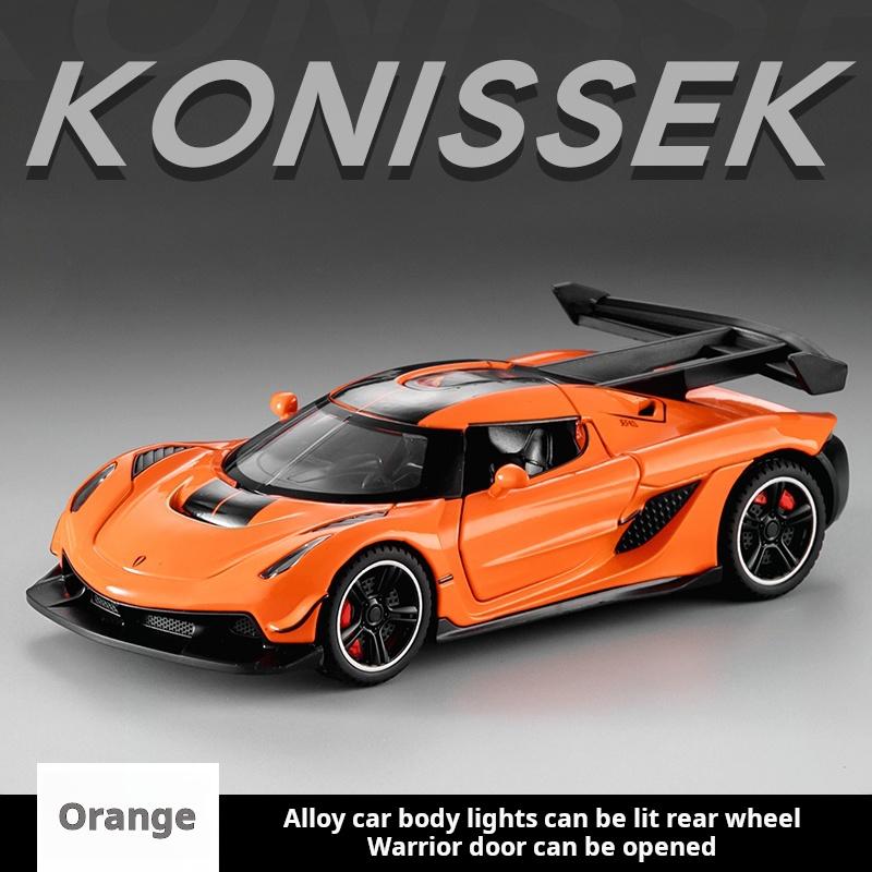 1:32 Металлическая литая симуляция Konissek Сплав модель автомобиля звук и свет игрушка для мальчиков подарок Внедорожник Коллекционная модель автомобиля