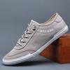 Men's Casual Low Help Canvas Shoes Spring Sports Leisure Shoes with Flat Summer Comfortable Breathable Vulcanized Shoes