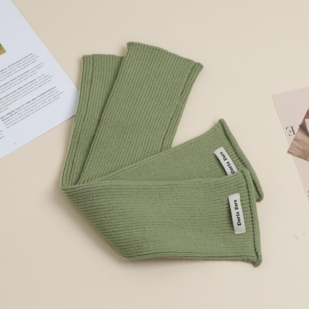 Вязаные рукава-перчатки для женщин на осень и зиму, теплые однотонные нарукавники, полупальцы, шерстяные напульсники, накладные рукава, чехол для рук