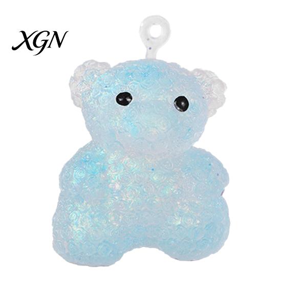 Bear Stress Toy Rose Squeeze Anxiety Relief Ball Soft Portable Stretchy Animal Sensory Pinch Home Office Relaxation