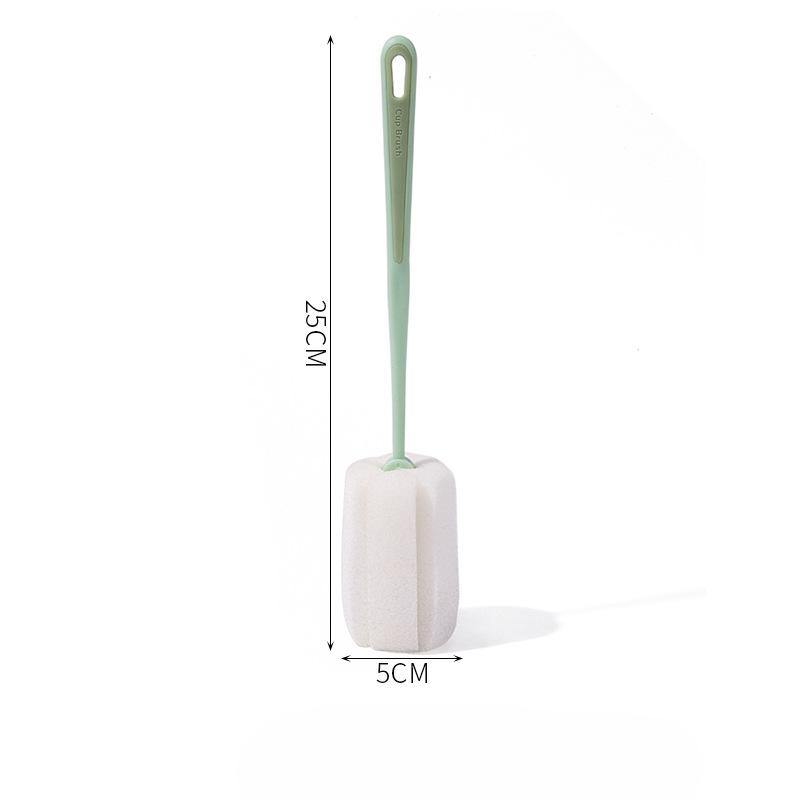 Скраб для чашки Щетка для чашки Щетка для воды Чистая чашка с длинной ручкой Щетка для мытья бутылки Без мертвого угла для удаления пятен чая Губка Маленькая щетка