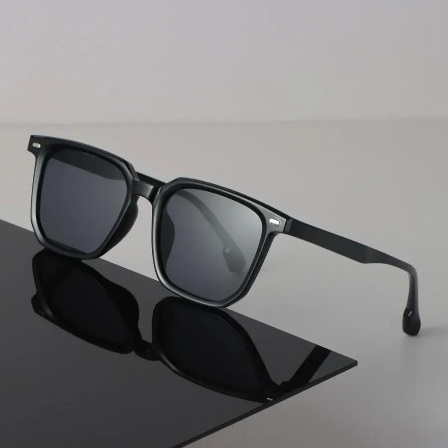 Luxury Sunglasses Women Men Square Mirror Lens Brand Designer Black Sun Glasses Trendy Eyewear Unisex Sexy Cool