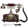 Antique European Telephone Rotary Dial Classic Retro Landline for Living Room Bar Decor