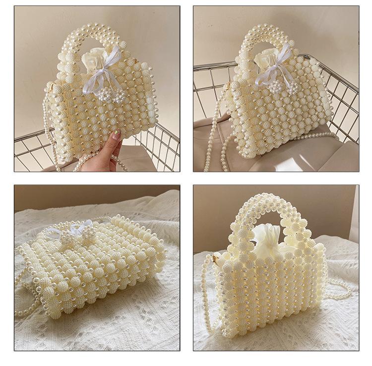 Фея Сумка Модная тканая сумка из бисера Instagram Популярная ручная сумка через плечо в западном стиле