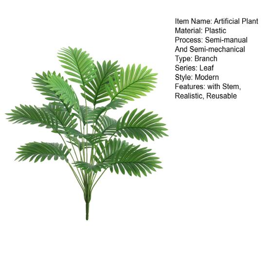 Искусственные растения папоротника, 18 головок, реалистичный домашний офисный стол, центральная часть, искусственные листья, искусственная зелень, украшение для дома и улицы