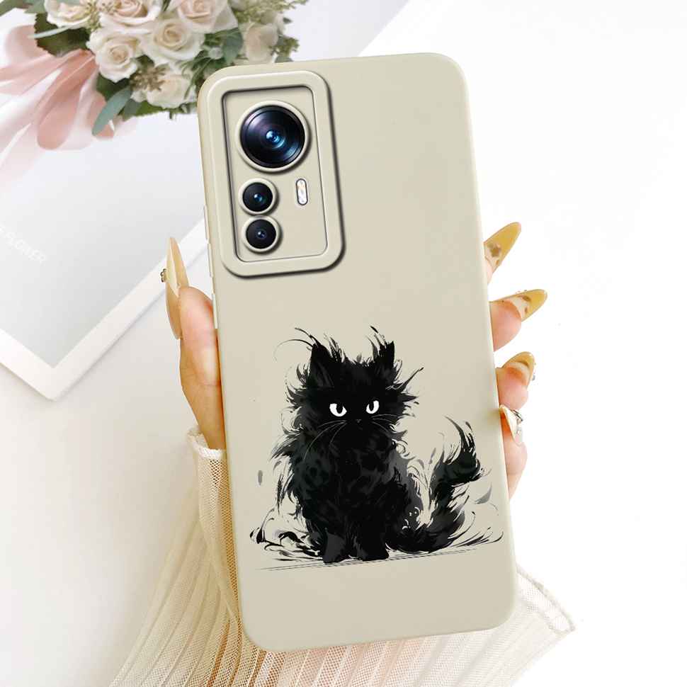 For Xiaomi Mi 12T Case 22071212AG Cute Cartoon Cat Panda Silicone Back Cover For Xiaomi Mi 12t Bumper Phone Cases Fundas