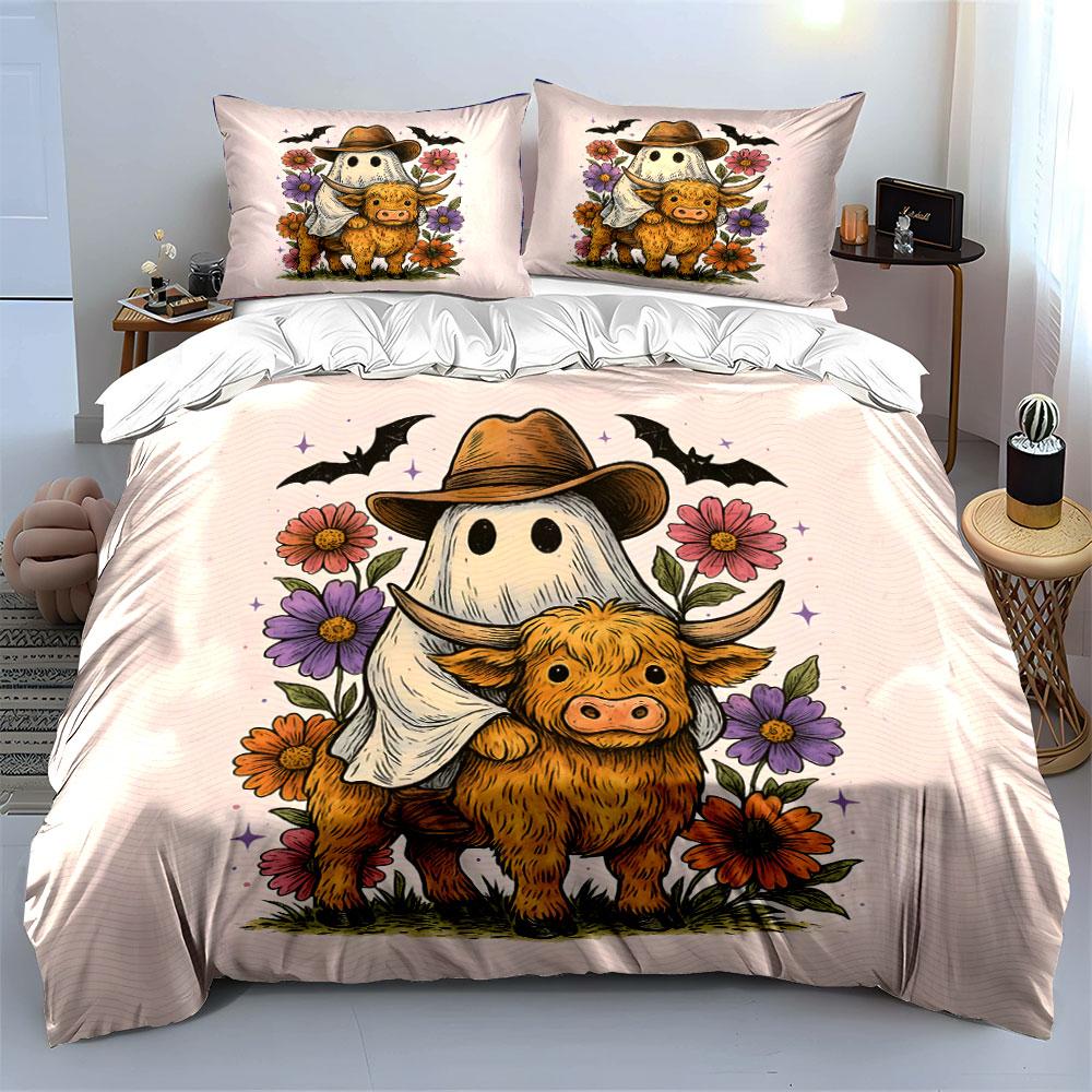 Cowboy ghost's floral journey! Bedding sets Duvet covers Pillowcases(1* Duvet Cover 2* Pillowcases without duvet insert)