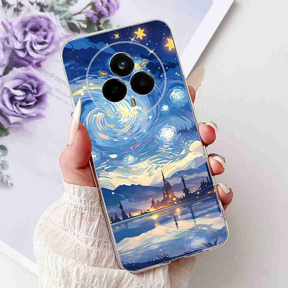 Чехол для Realme 14 Pro 5G RMX5056 Новый модный стиль Мягкий силиконовый чехол из ТПУ для Realme 14Pro+ 14Pro Plus 5G RMX5051 Защитный корпус-бампер