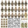 Meigao package O-3 special forces police doll with gun Geely suit children's assembled building block toy