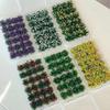 24pcs Realistic Mini Grass Clumps Dollhouse Micro Landscape Diy Garden Terrarium Diorama Building Model Landscape Accessories
