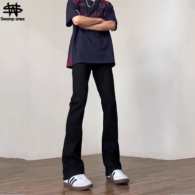SWAMP AREA Men's K005 Slim Straight Flare Jeans
