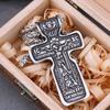 Модное религиозное ожерелье с крестом Иисуса из нержавеющей стали, мужское ожерелье с подвеской в ​​виде Святого Бенедикта веры, винтажное очаровательное ювелирное изделие, подарок