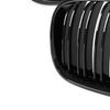 BMW X5 E70 06-13 grilles between the headlights (kidneys) left + right set BLACK GLOSSY DOUBLE BAR
