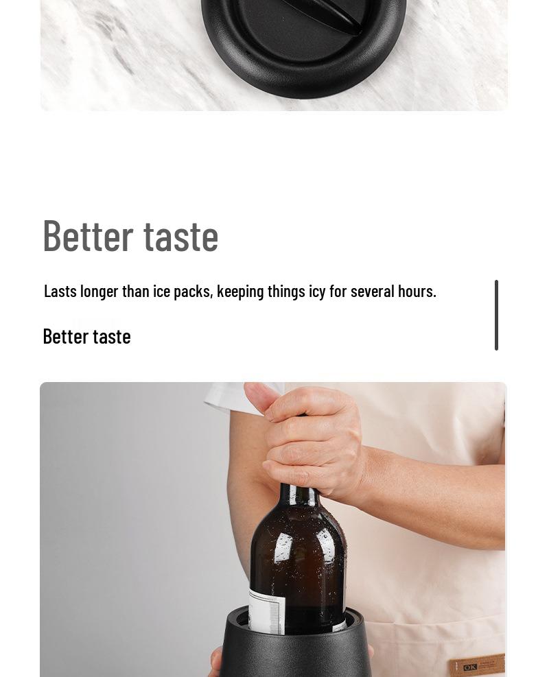 Quick Cooling Red Wine and Champagne Ice Bucket Chiller