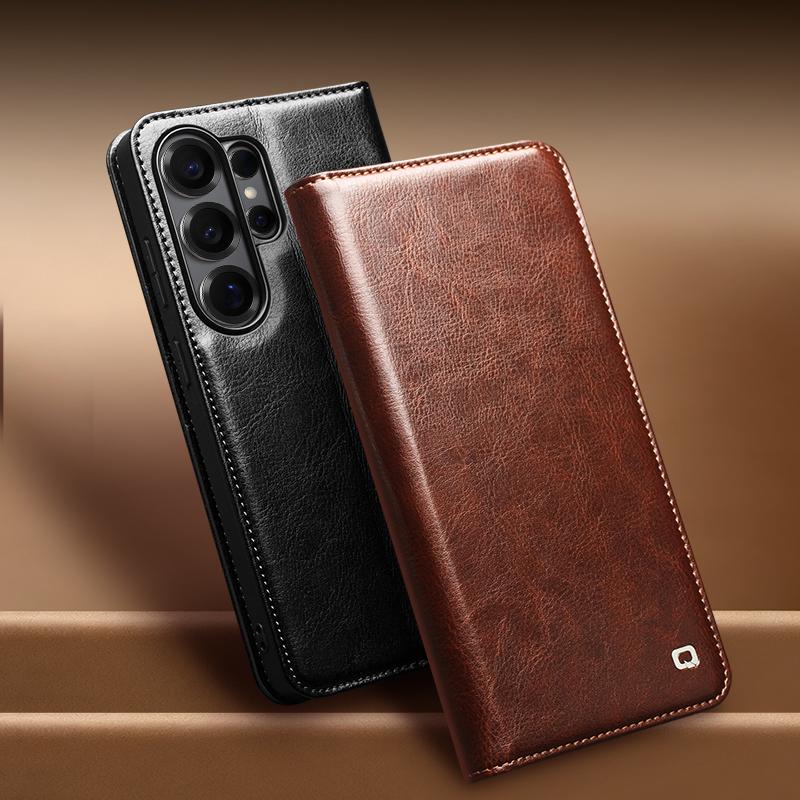 Оригинальный кожаный чехол для телефона Samsung S26+ Plus 5G, деловой стиль, модный, роскошный, с отделениями для карт, чехол для S26 Ultra 5G