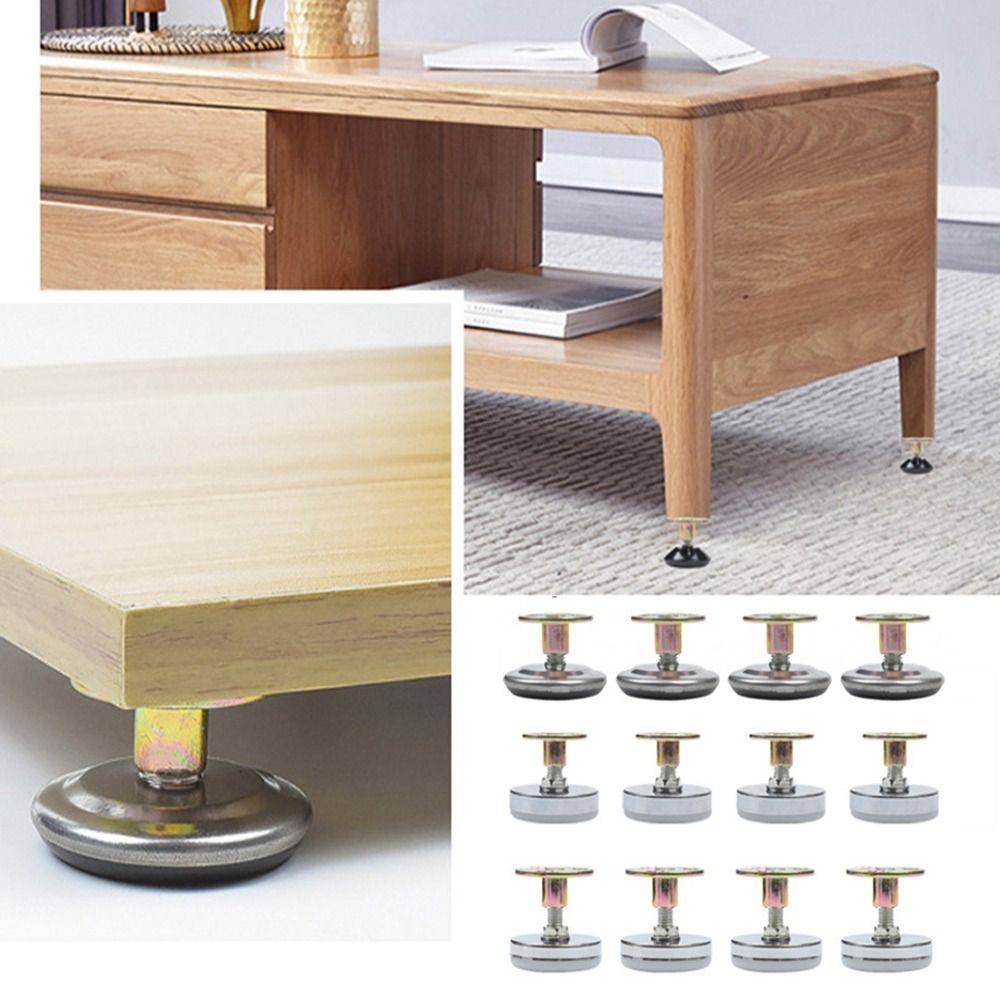 4pcs Screw-in Base Furniture Support Leg Floor Protector Adjustable Feet Leveling Feet Table Chair