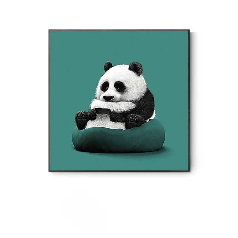 Милые скандинавские постеры с животными, забавный жираф, панда, кошка, телефон, холст, картины, настенные панно для гостиной, декор детской комнаты, Cuadros