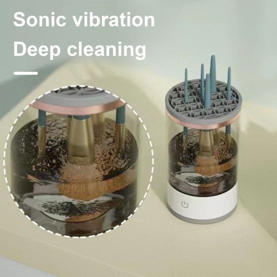 Electric Makeup Brush Cleaner USB Powered 7000RPM Multifunction Automatic Cosmetic Brush Cleaning Machine Dryer Brush Washing Tool Container