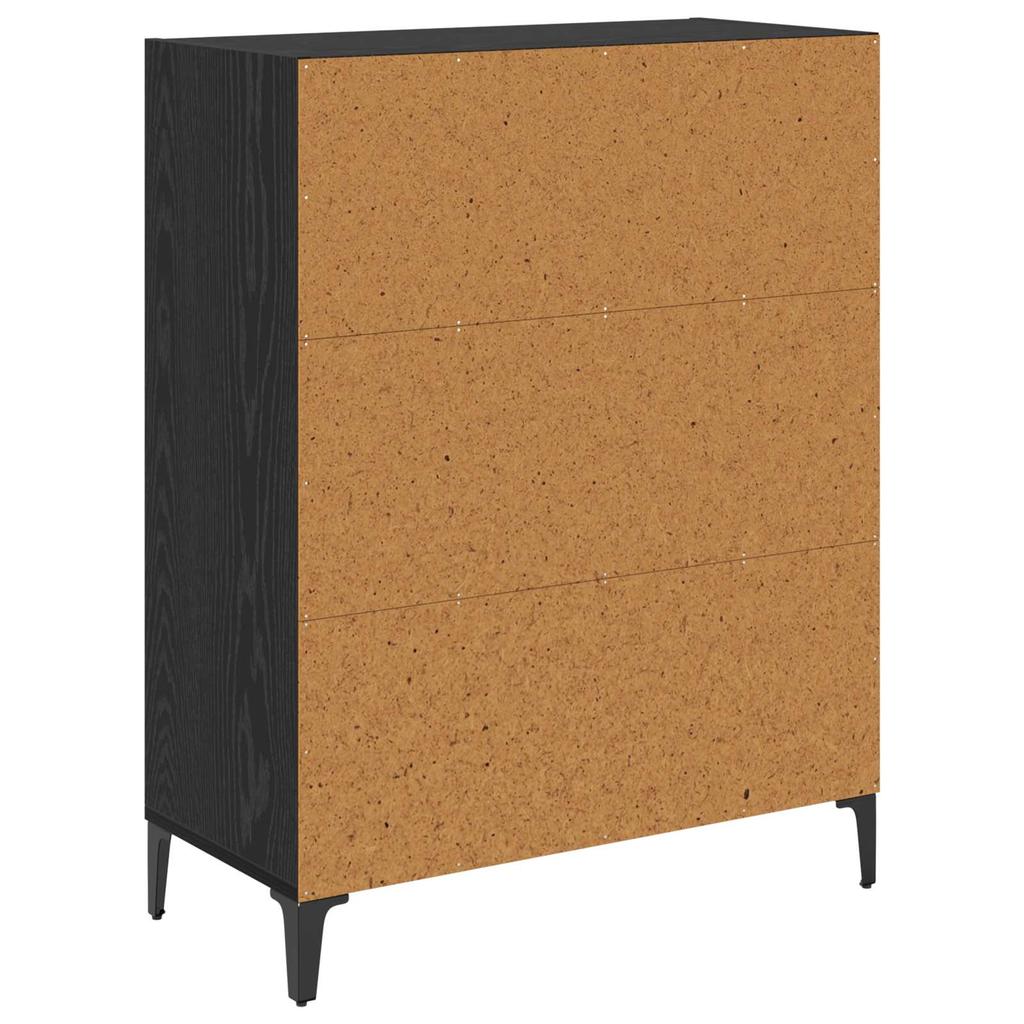 Sideboard in Black Oak Look 69.5 x 32.5 x 90 cm