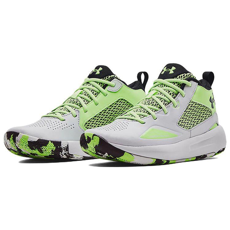 Under Armour Мужские кроссовки Lockdown 5 Halo Grey Quirky Lime 3023949-103