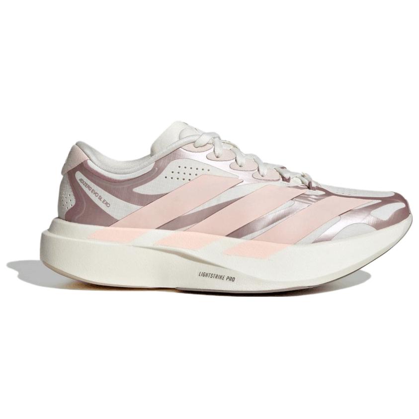 adidas Adizero Evo Sl Exo Удобные Универсальные Повседневные Беговые Кроссовки Женские Кроссовки Розовые Белые KJ0439