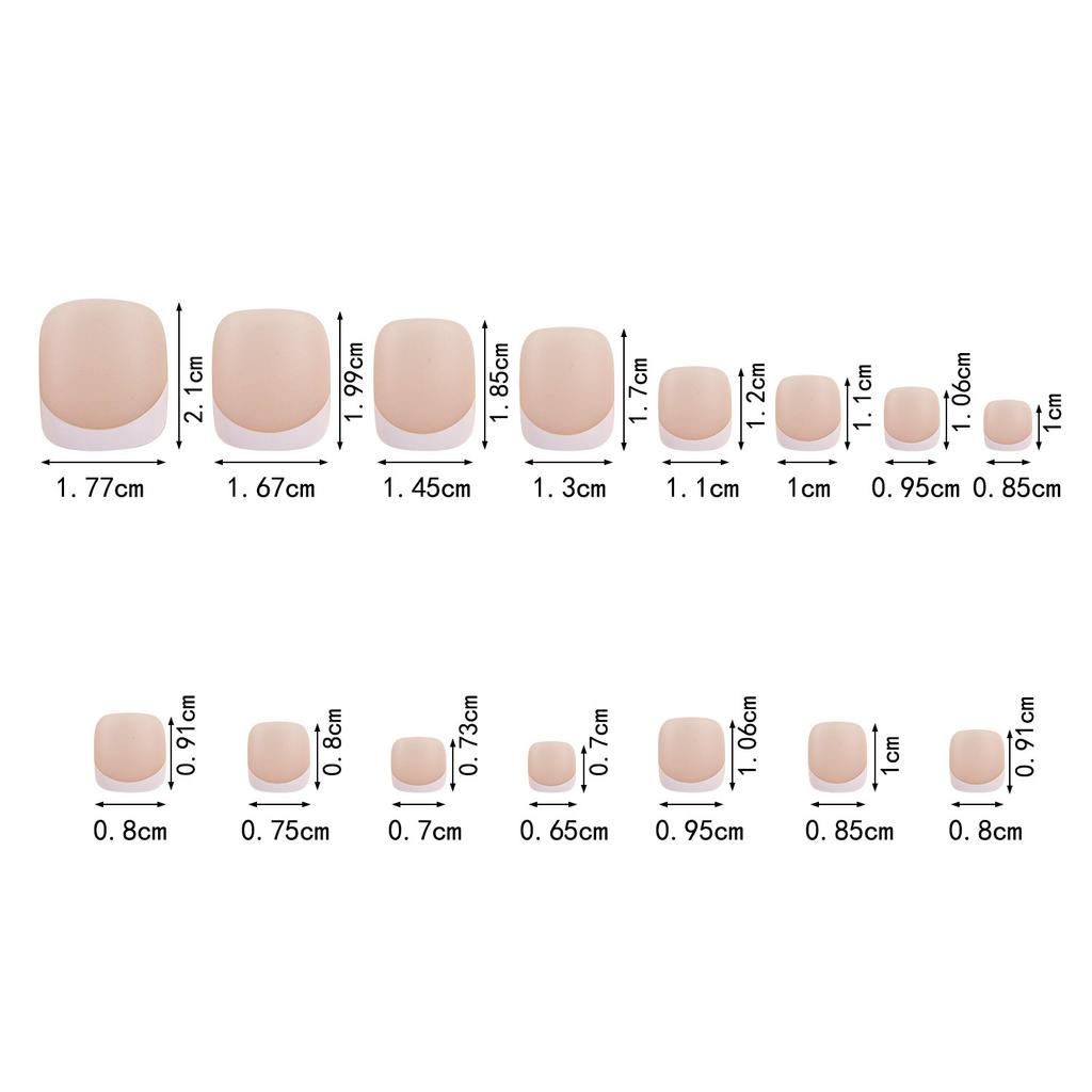 150 Pieces Diy Non-Marking Matte Nail Art Wearing Non-Marking White Classic Work In Progress French Fake Nail Nail Piece